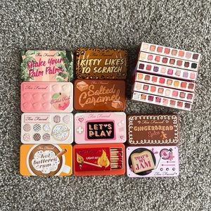 Too Faced Mini Bite Sized Pallet Bundle w/ RARE Tickled Peach and Sugar Cookie
